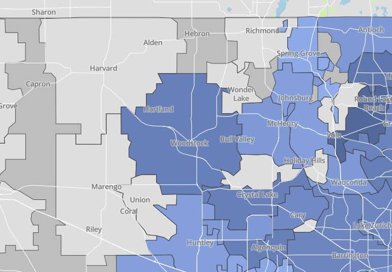 New Data Shows Number Of Cases By Town In Mchenry County
