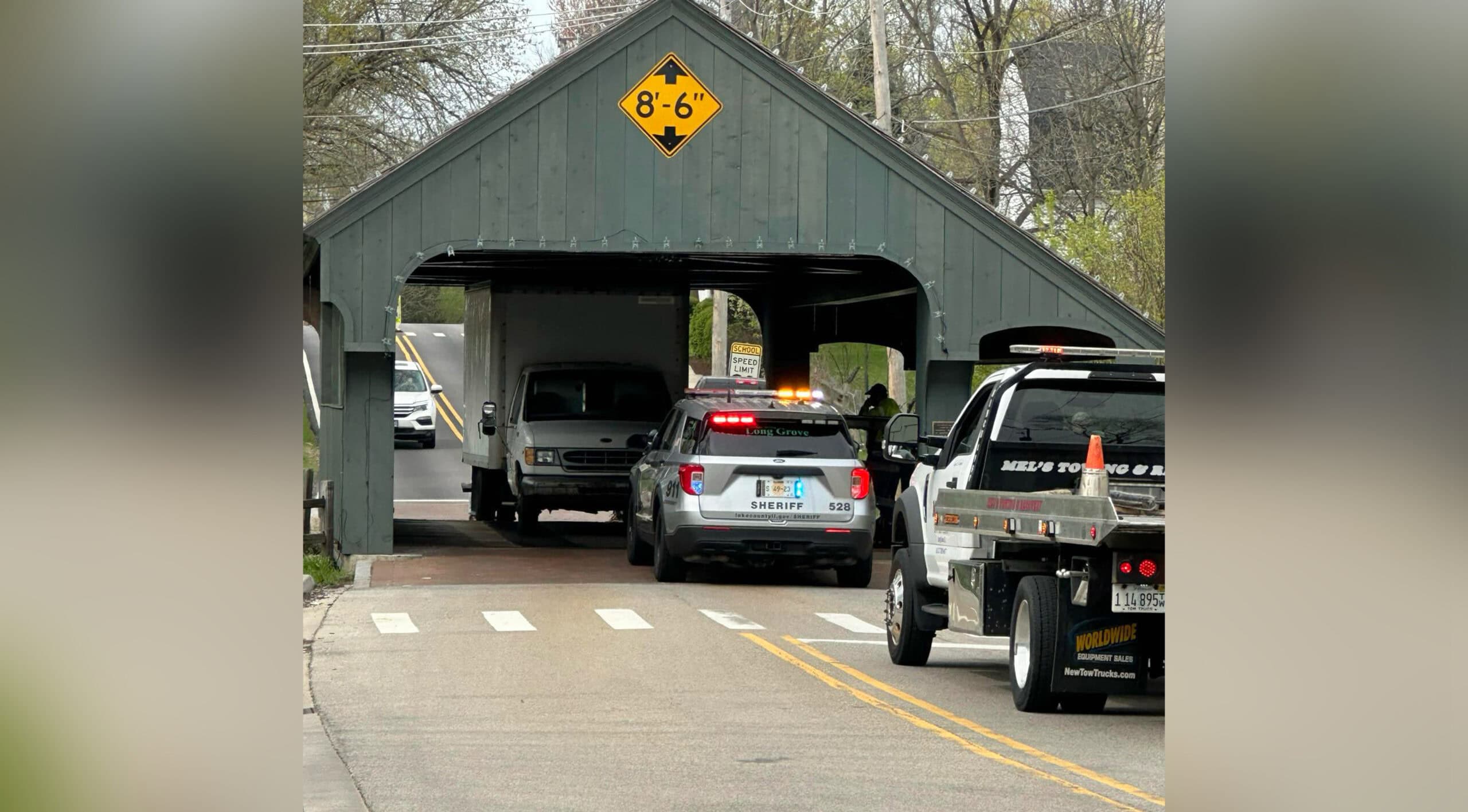 Box truck hits Robert Parker Coffin Bridge in Long Grove; over 50th time bridge has been struck – Lake and McHenry County Scanner