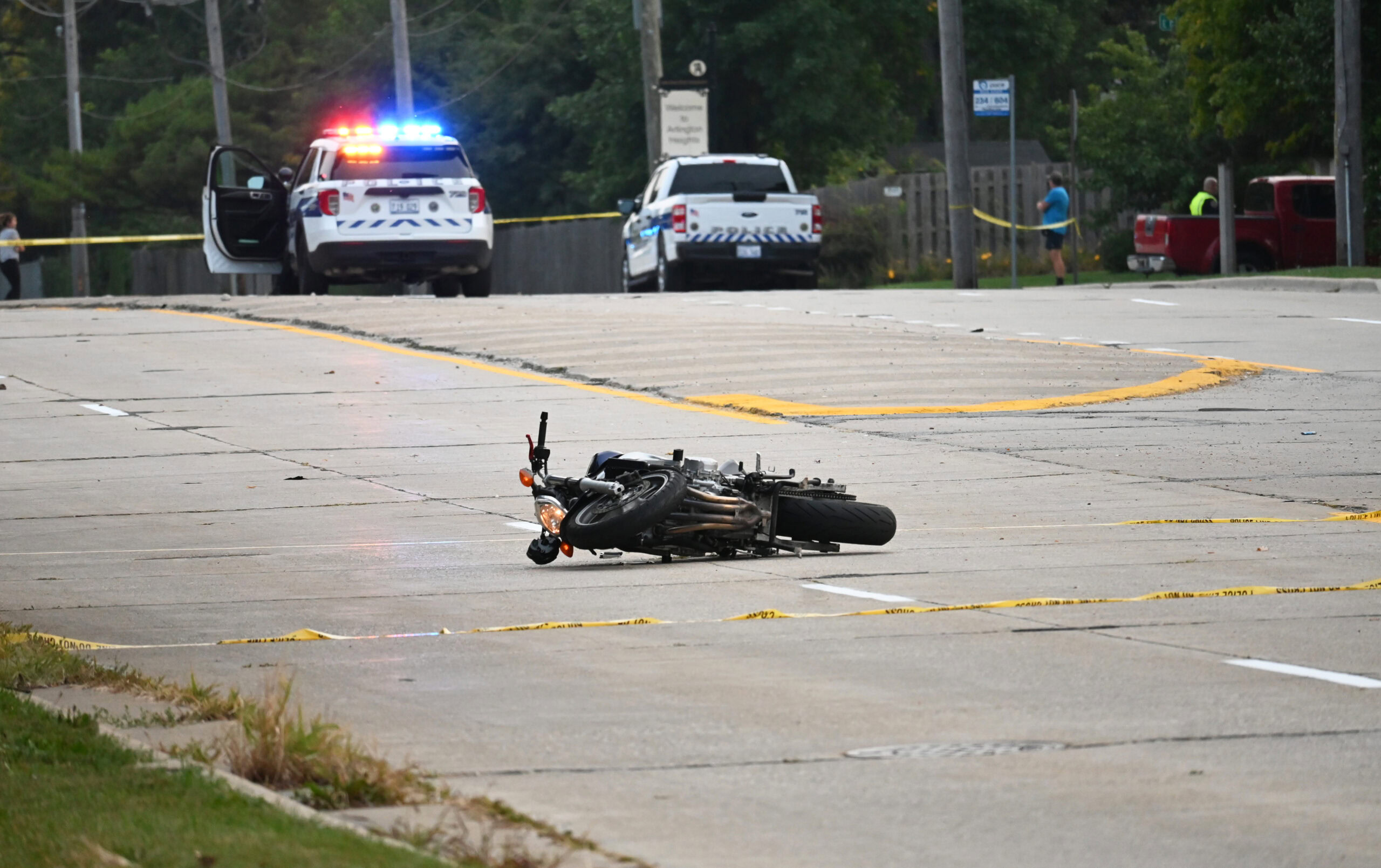 18-year-old man dies after crash involving his motorcycle, pickup